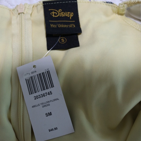 NWT Disney Her Universe Beauty And The Beast Belle Satin Sweetheart Dress Size S - Picture 8 of 8